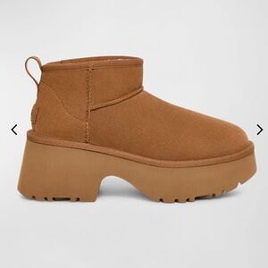 UGG Brown Platform Ankle Boots